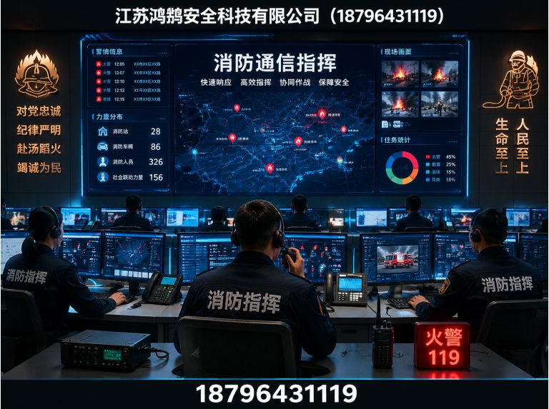 阿坝消防通信指挥展示图